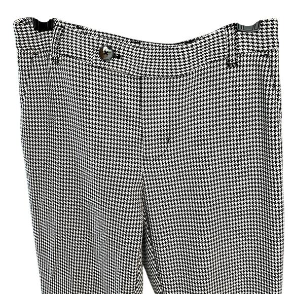 NEW! ANTHROPOLOGIE MAEVE flare wide cuffed herringbone trousers 0 - Picture 5 of 14